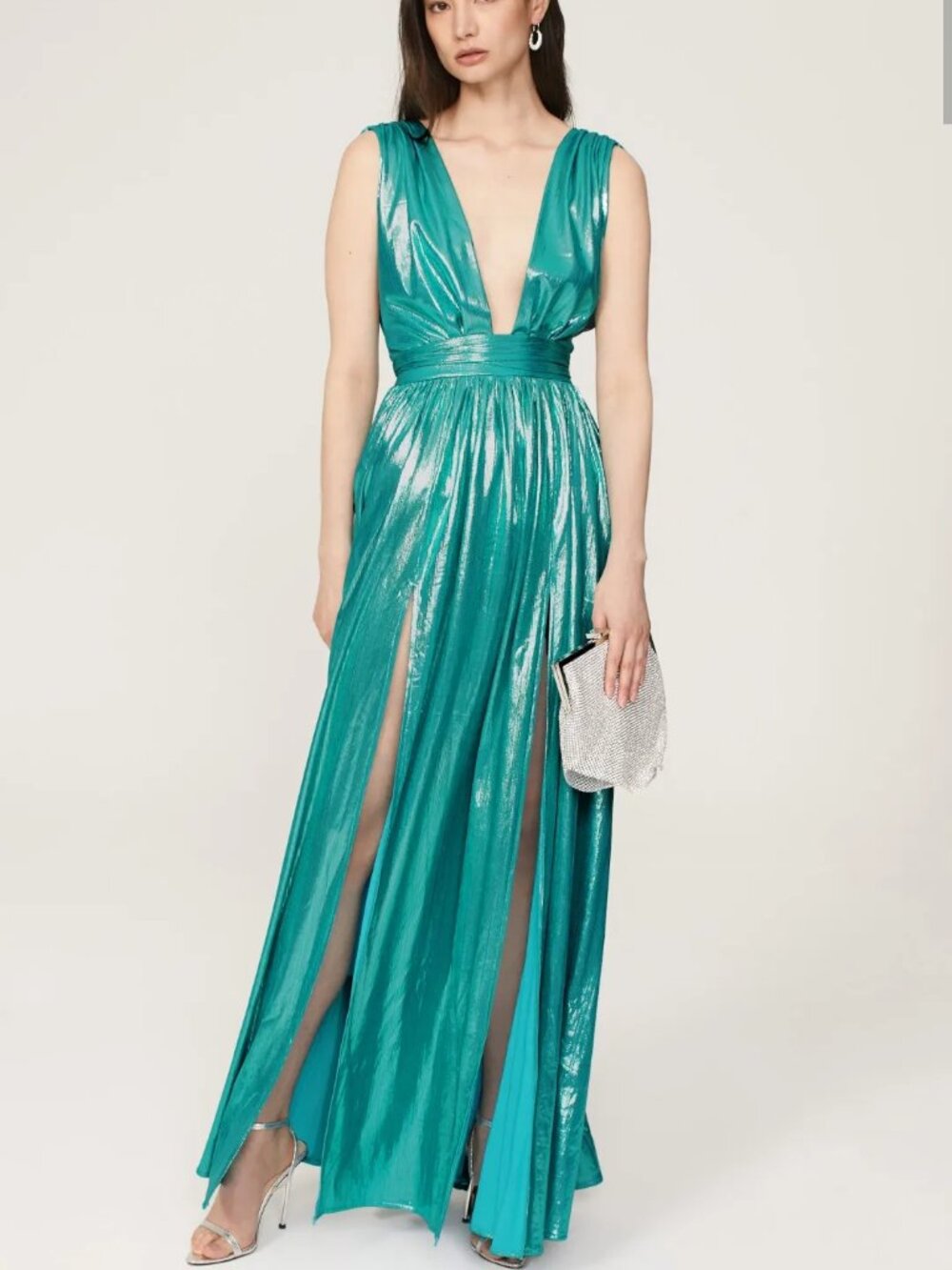 Bronx Banco Romi Metallic Gown Size Medium